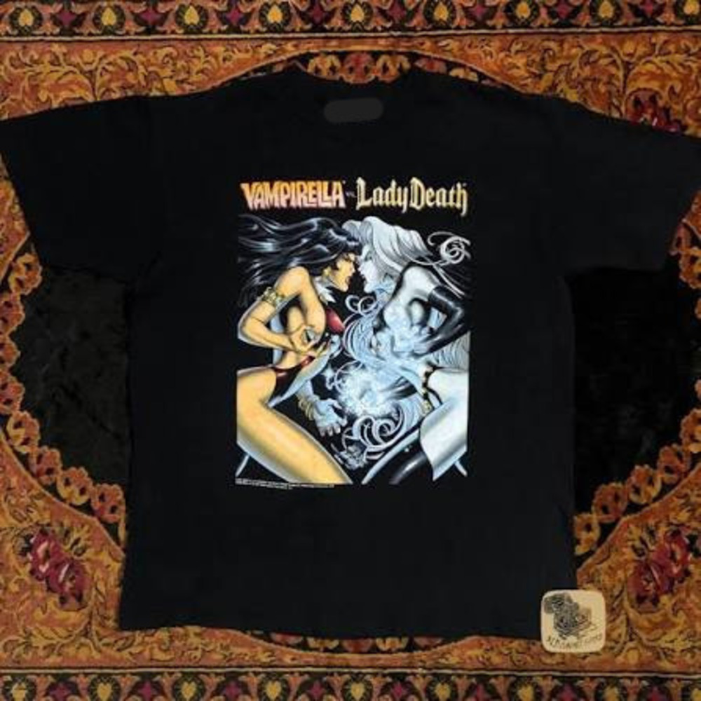 90_s Vampirella Vs Lady Death Chaos Comics T Shirt